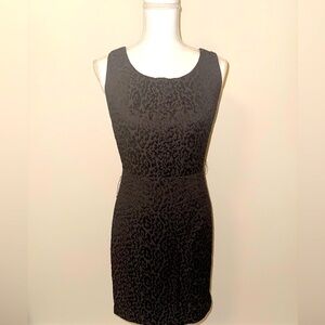 Worthington Black Sheath Mini Dress Scoop Neck Sleeveless